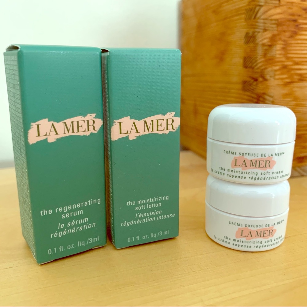 La Mer Moisturizing Cream Lotion Serum sample lot